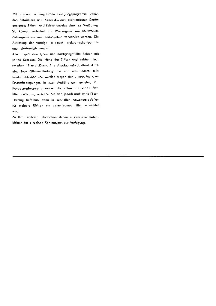 RFT ZIFFERNANZEIGEROEHREN. ZM5XX ZM5XXX NIXI 1971 KATALOGUS PDF service manual (2nd page)